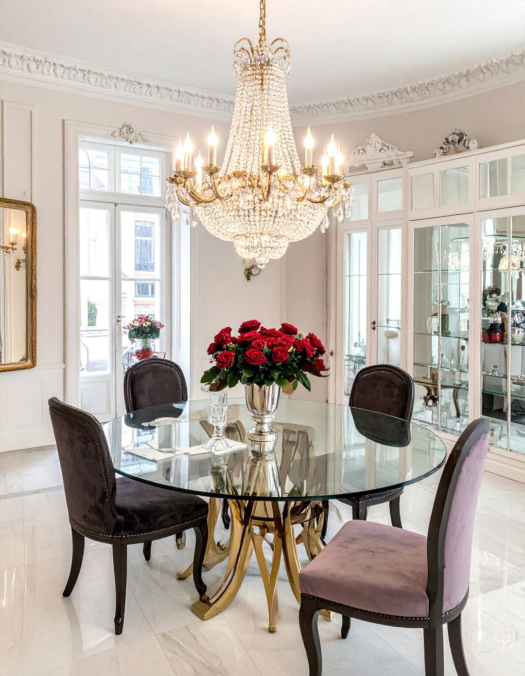 French Crystal Collection Dining Room - 25 French Parisian Dining Room Ideas for Elegant Homes