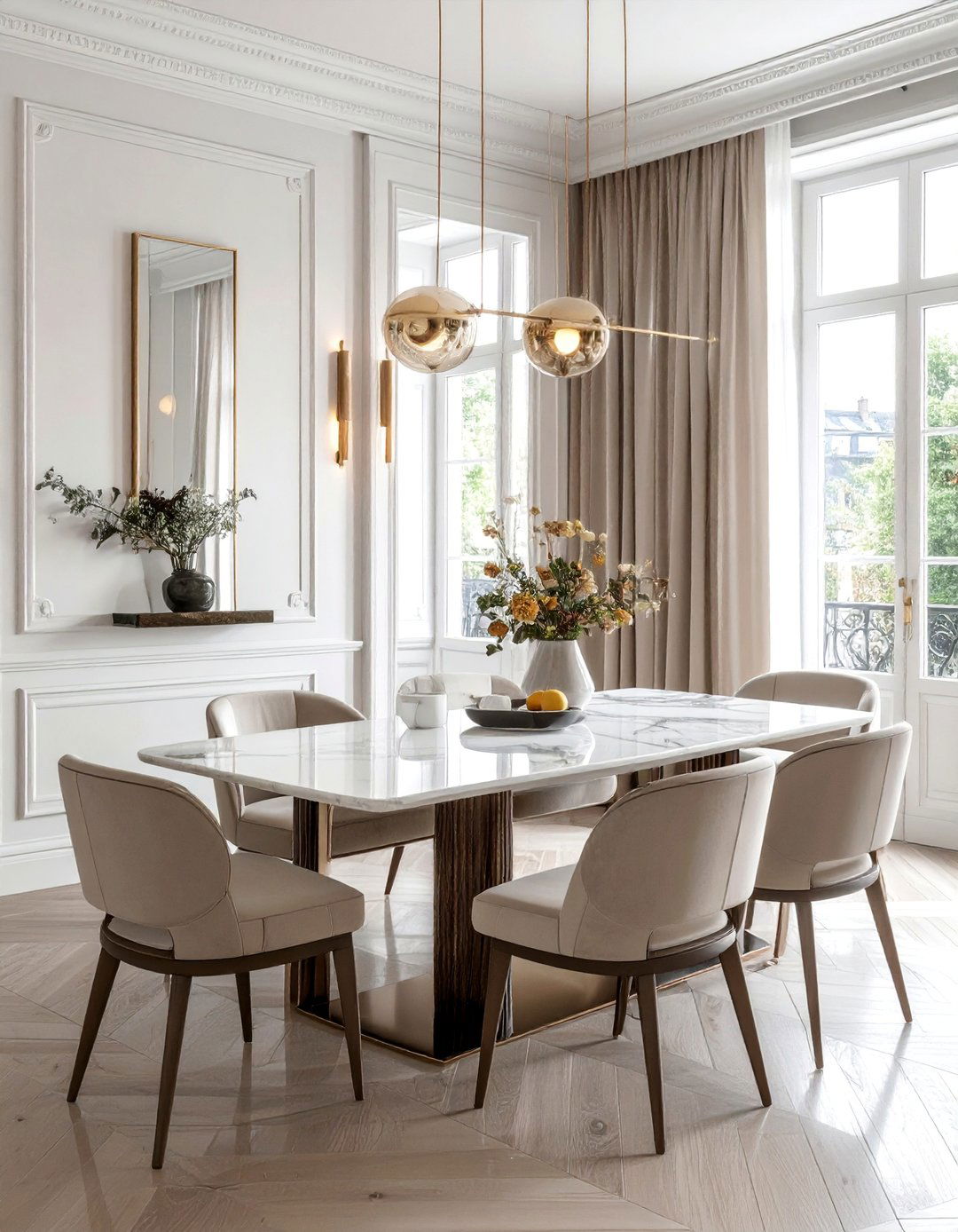 French Modernist Dining Room - 25 French Parisian Dining Room Ideas for Elegant Homes