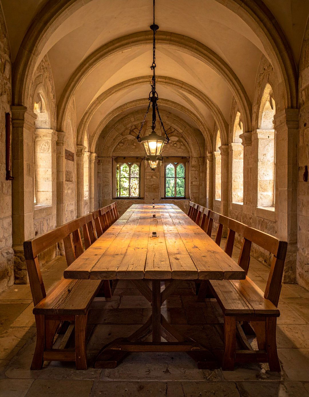 French Monastery Dining Hall - 25 French Parisian Dining Room Ideas for Elegant Homes