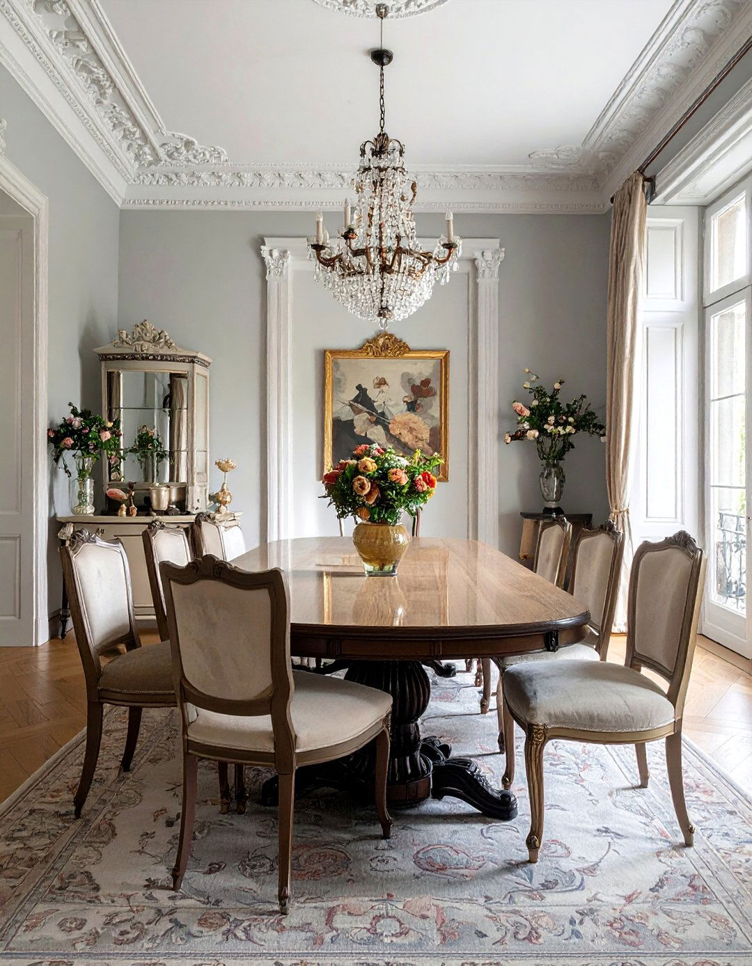 French Regency Transitional Dining Room - 25 French Parisian Dining Room Ideas for Elegant Homes