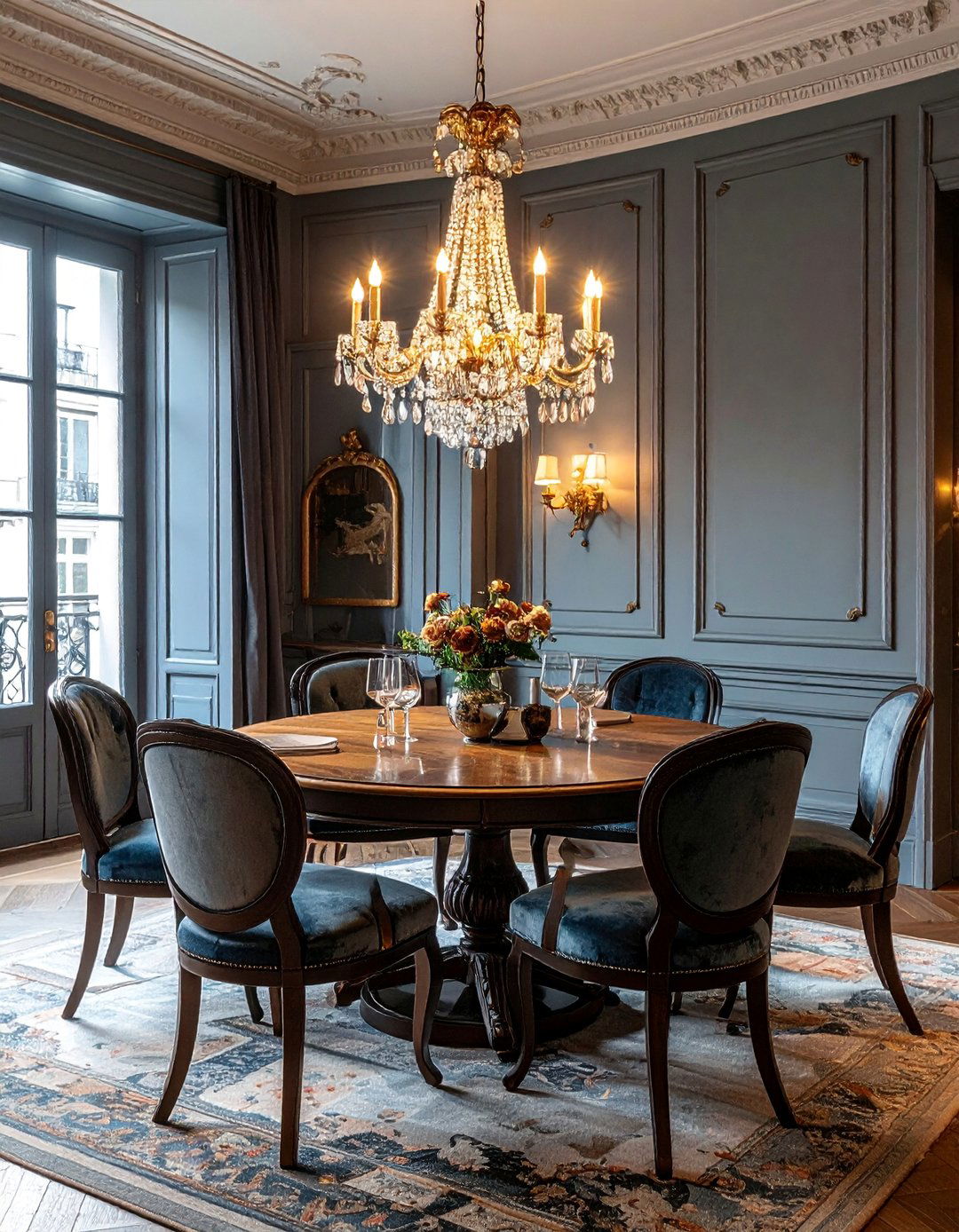 French Salon Style Dining Room - 25 French Parisian Dining Room Ideas for Elegant Homes
