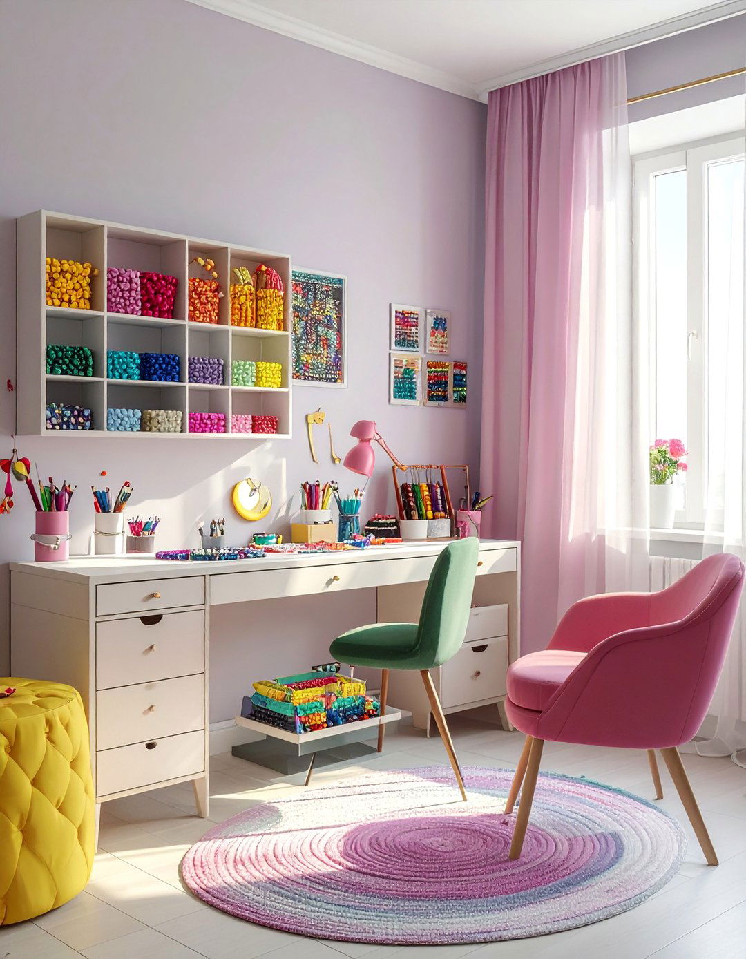Friendship Bracelet Craft Corner Bedroom - 20 Taylor Swift Themed Bedroom Decor Ideas for Fans