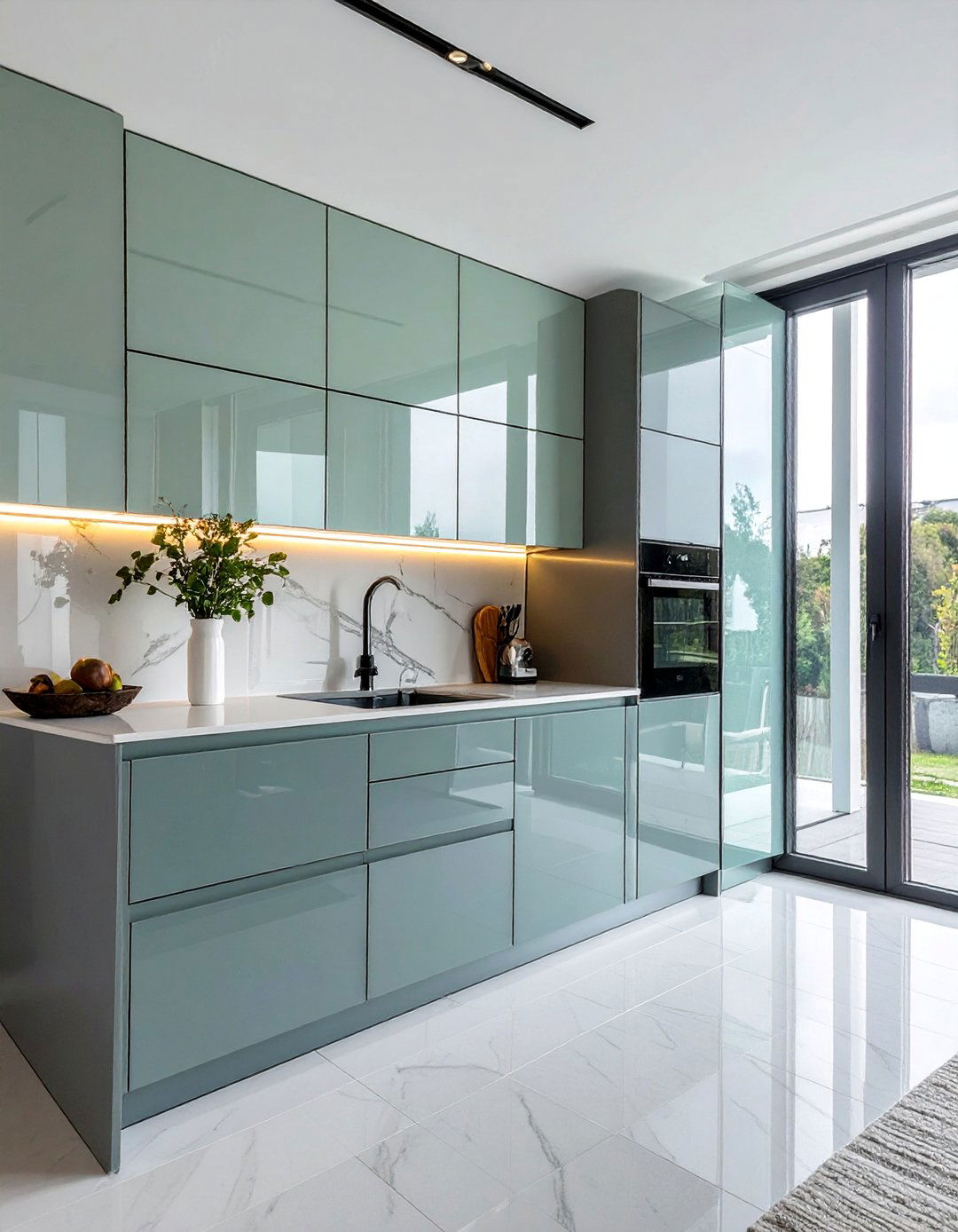 Frosted Glass Modern Cabinet Doors - 15 Kitchen Cabinets With Glass Doors for a Modern Look