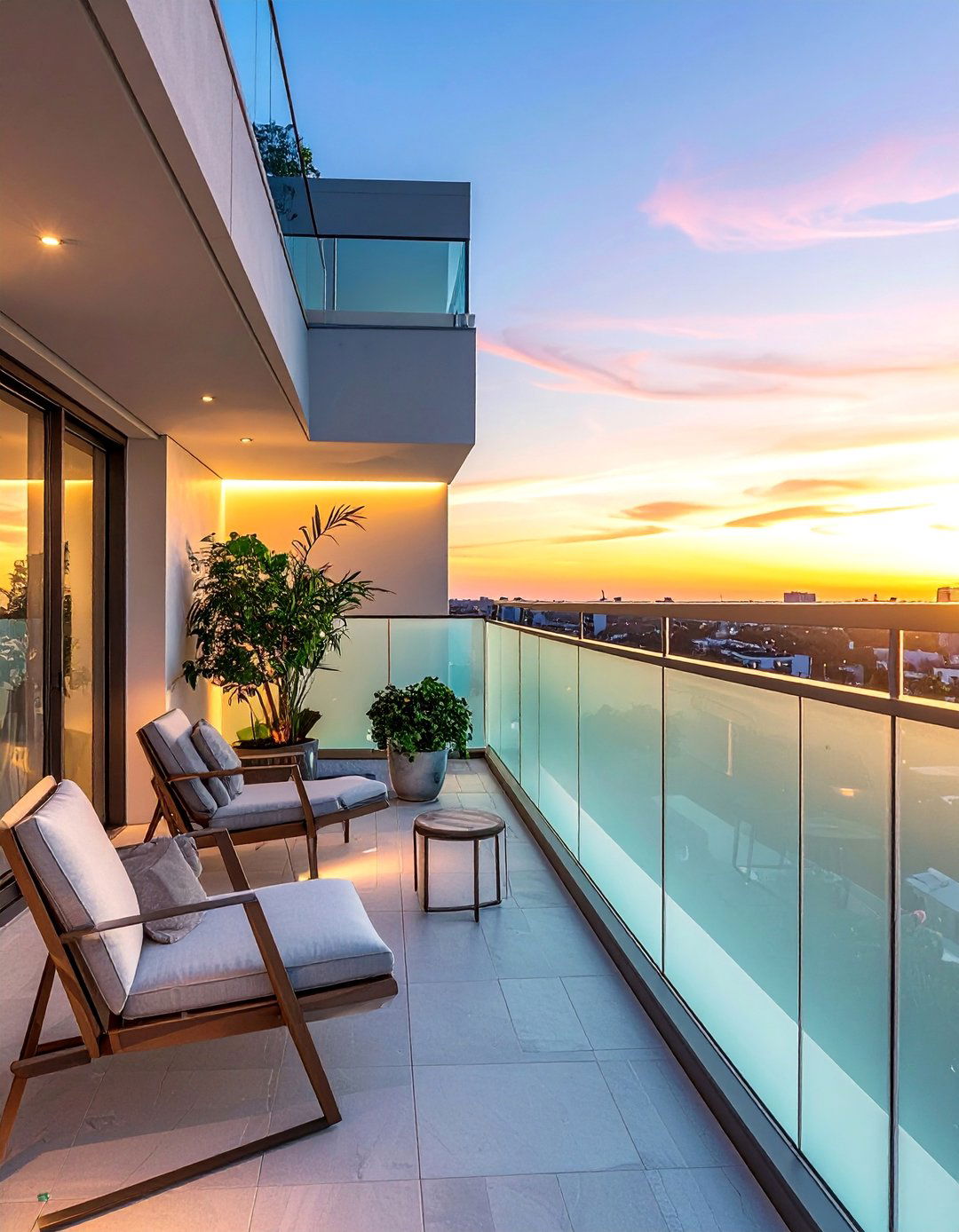 Frosted Glass Privacy Balcony Railing - 25 Balcony Railing Design Ideas for Stylish Homes