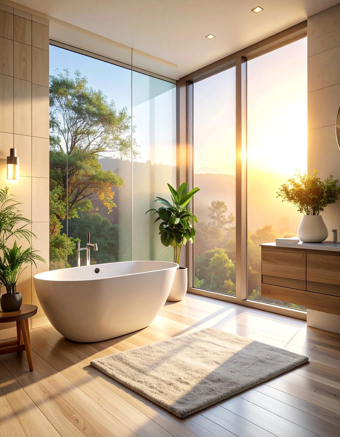 Frosted Glass Windows - 30 Bathroom Window Treatment Ideas for Privacy