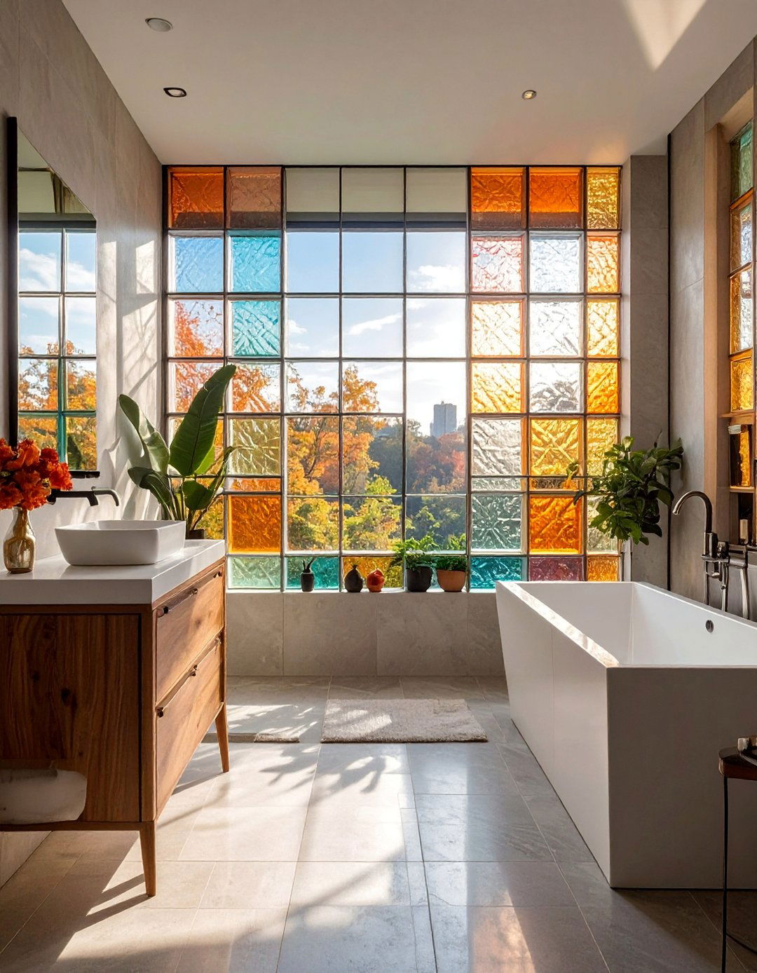 Glass Block Windows - 30 Bathroom Window Treatment Ideas for Privacy
