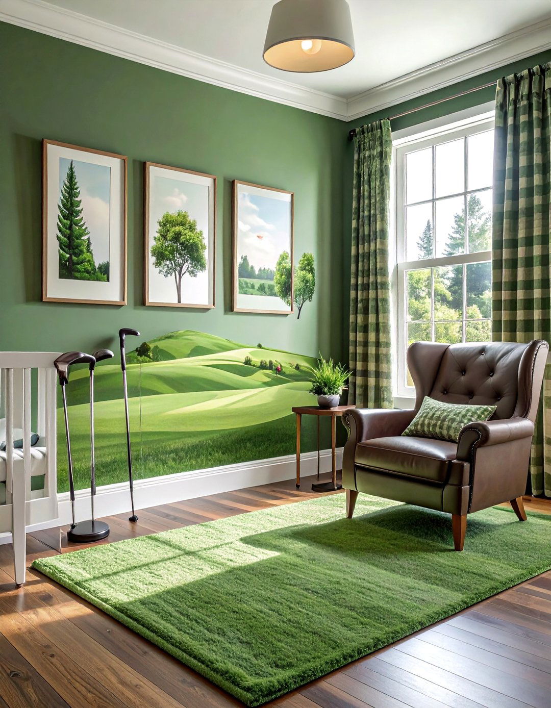 Golf Course Clubhouse Nursery - 20 Sports Nursery Ideas for a Fun and Active Theme