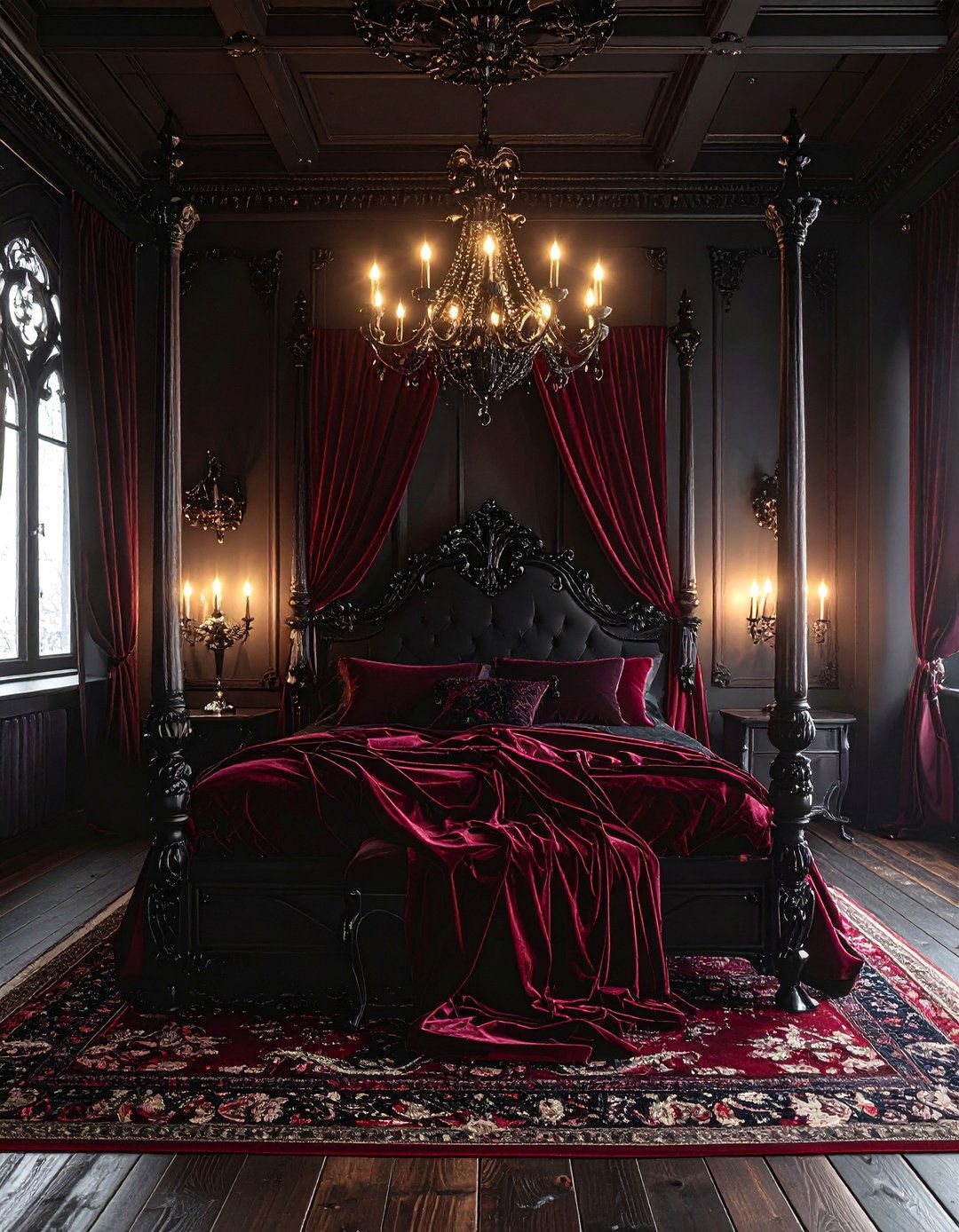 Gothic Vampires Lair Bedroom - 20 Fantasy Bedroom Ideas to Create a Dreamy Escape