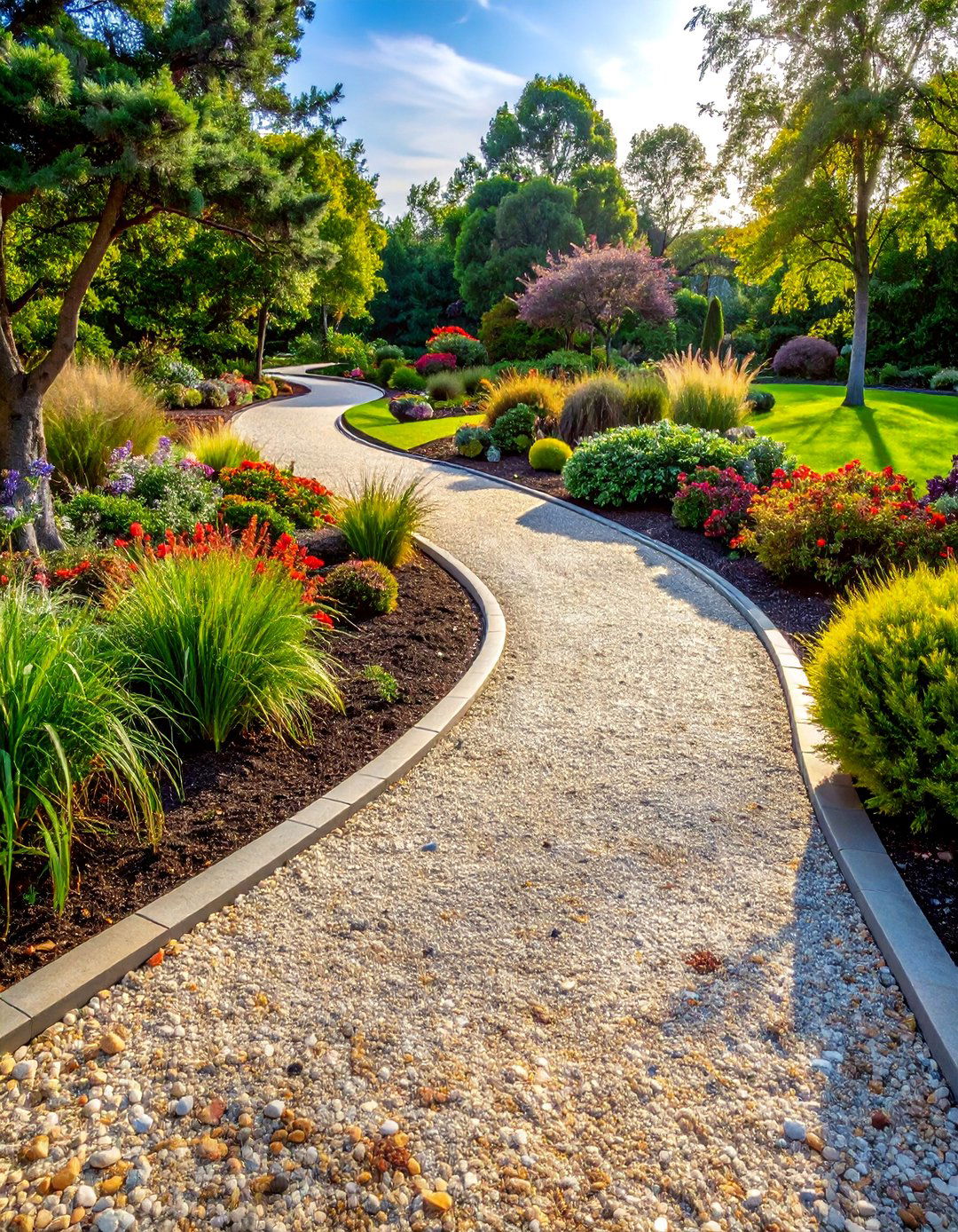 Gravel Curved Garden Paths - 25 Curved Walkway Ideas for a Unique Outdoor Space
