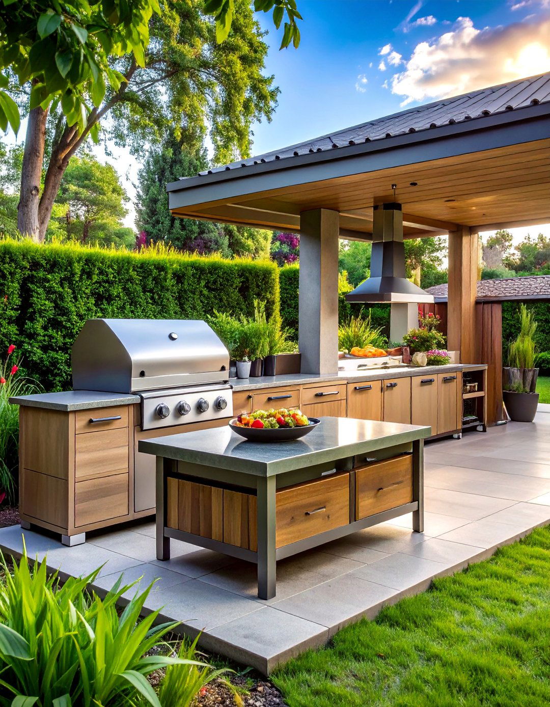 Grilling Focused Cooking Centers - 20 Summer Kitchen Ideas for Outdoor Entertaining
