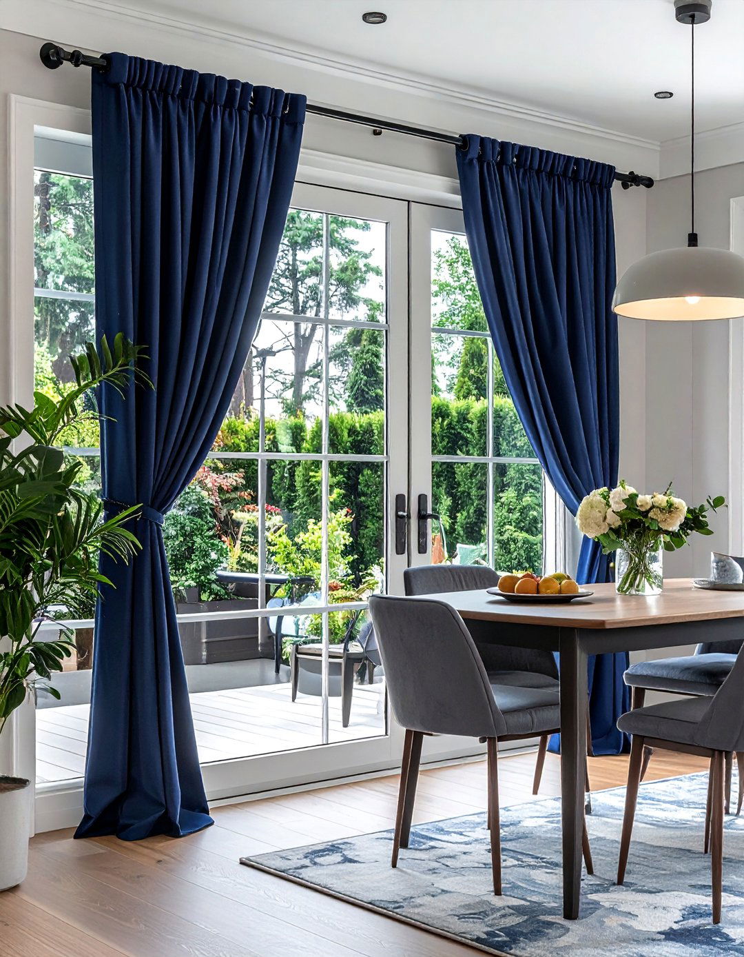 Grommet Top Curtains - 20 Window Treatments for French Doors to Add Style
