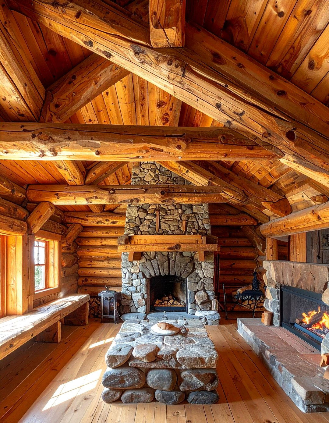 Hand Hewn Vaulted Ceiling Beams - 20 Vaulted Ceiling With Beams Ideas for a Dramatic Look