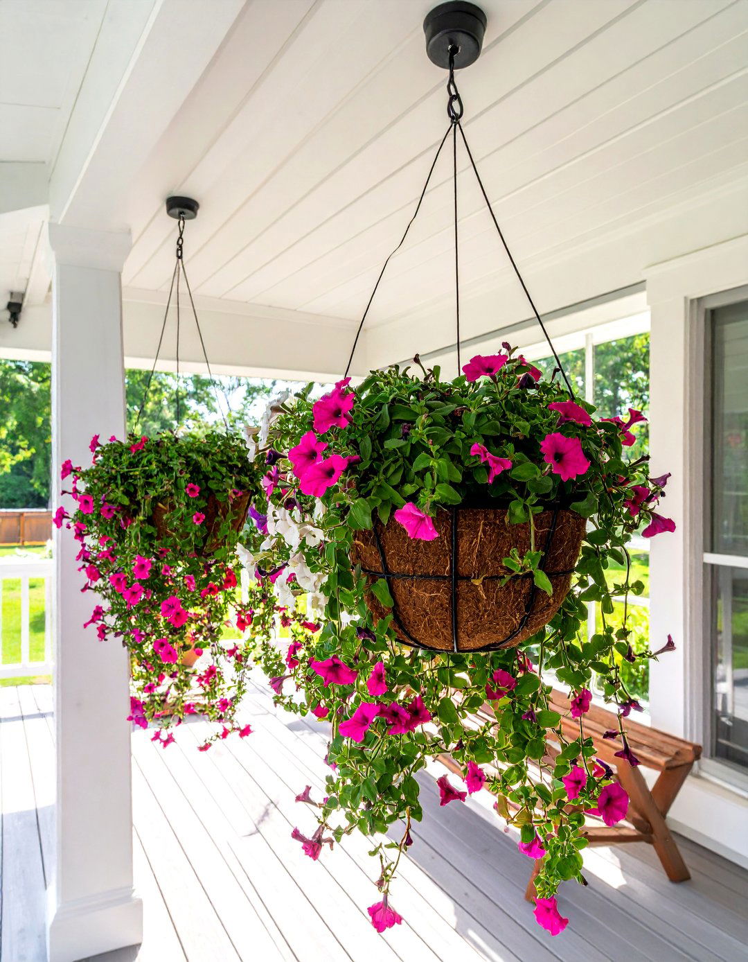 Hanging Coconut Coir Liner Vertical Garden - 40 Vertical Garden Ideas for Small Spaces