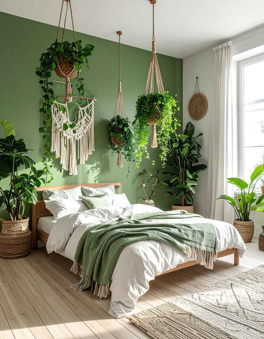 Hanging Plant Gardens - 25 Hippie Bedroom Ideas for a Bohemian Retreat