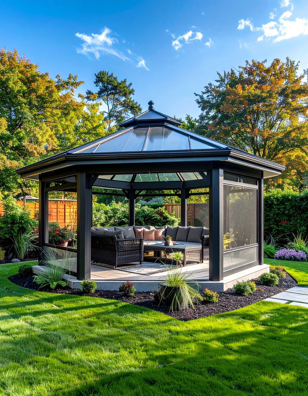 Hardtop Gazebos for All Weather Protection - 40 Shade Ideas for Comfortable Outdoor Living Spaces
