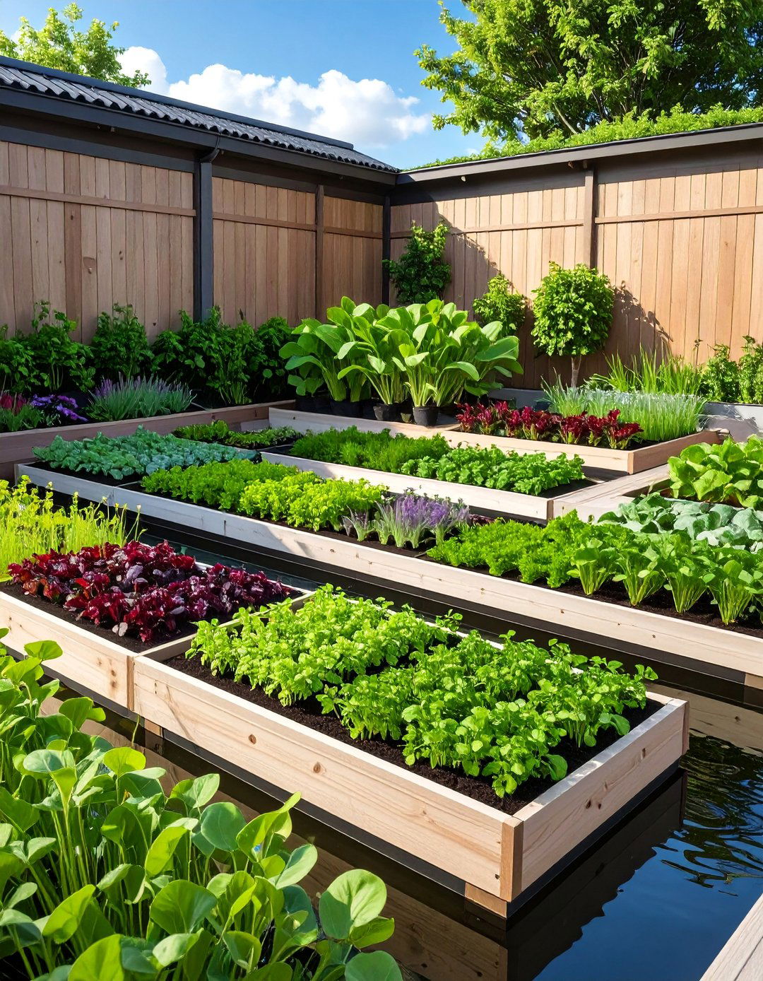 Herb and Vegetable Water Gardens - 15 Water Garden Ideas to Enhance Your Outdoor Space