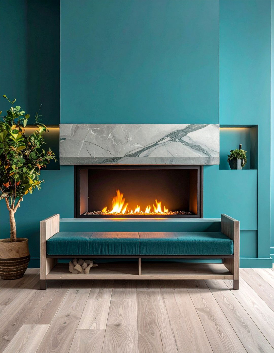 Hidden Compartment Fireplace Benches - 20 Fireplace Bench Ideas to Cozy Up Your Living Room