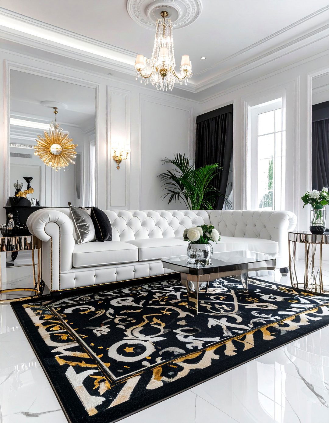 Hollywood Regency Parlor Room - 15 Parlor Room Ideas to Elevate Your Home's Elegance
