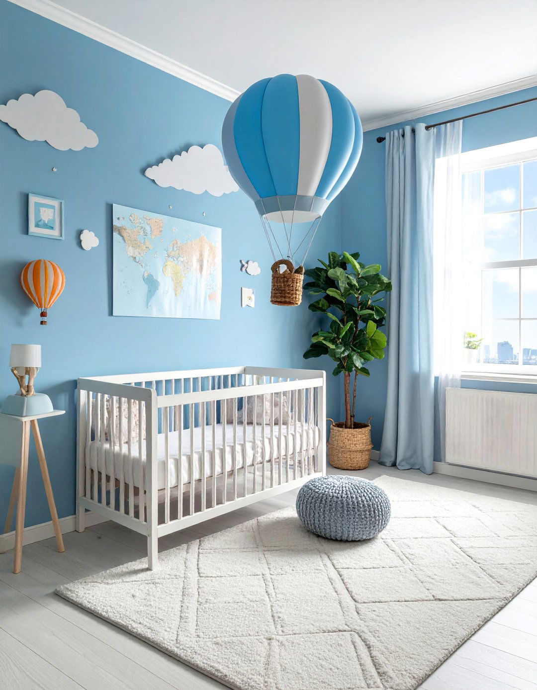 Hot Air Balloon Journey - 20 Whimsical Nursery Ideas for a Magical Baby Room