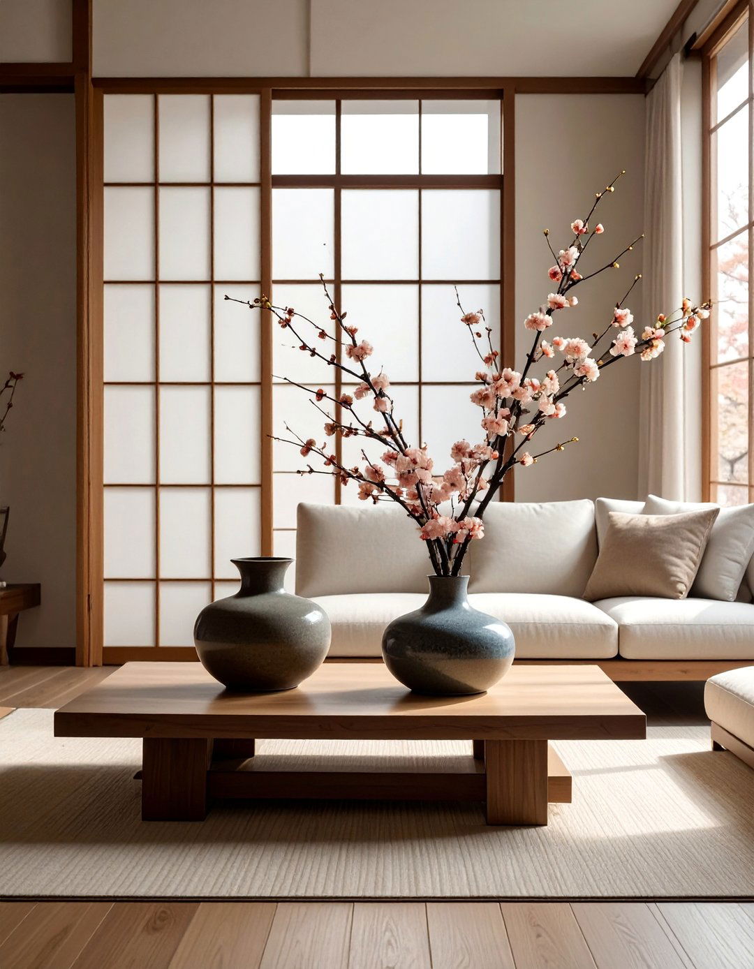 Ikebana Floral Art Displays - 25 Japanese Style Living Room Ideas for Zen Vibes