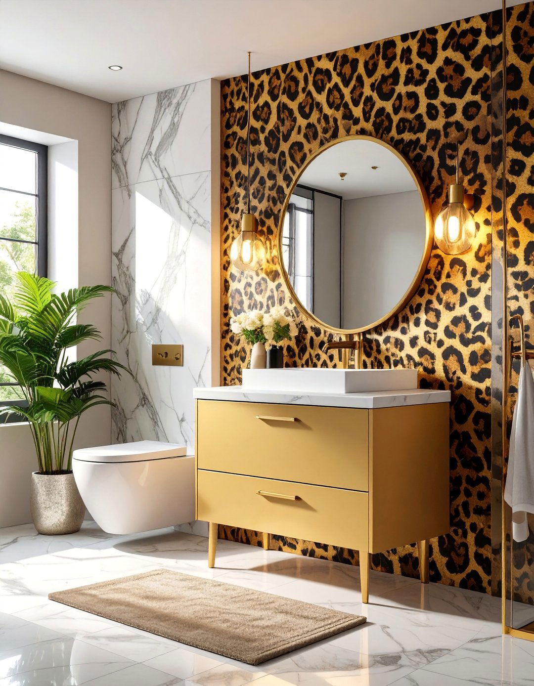 Incorporating Animal Prints - 20 Maximalist Bathroom Design Ideas for Bold Style
