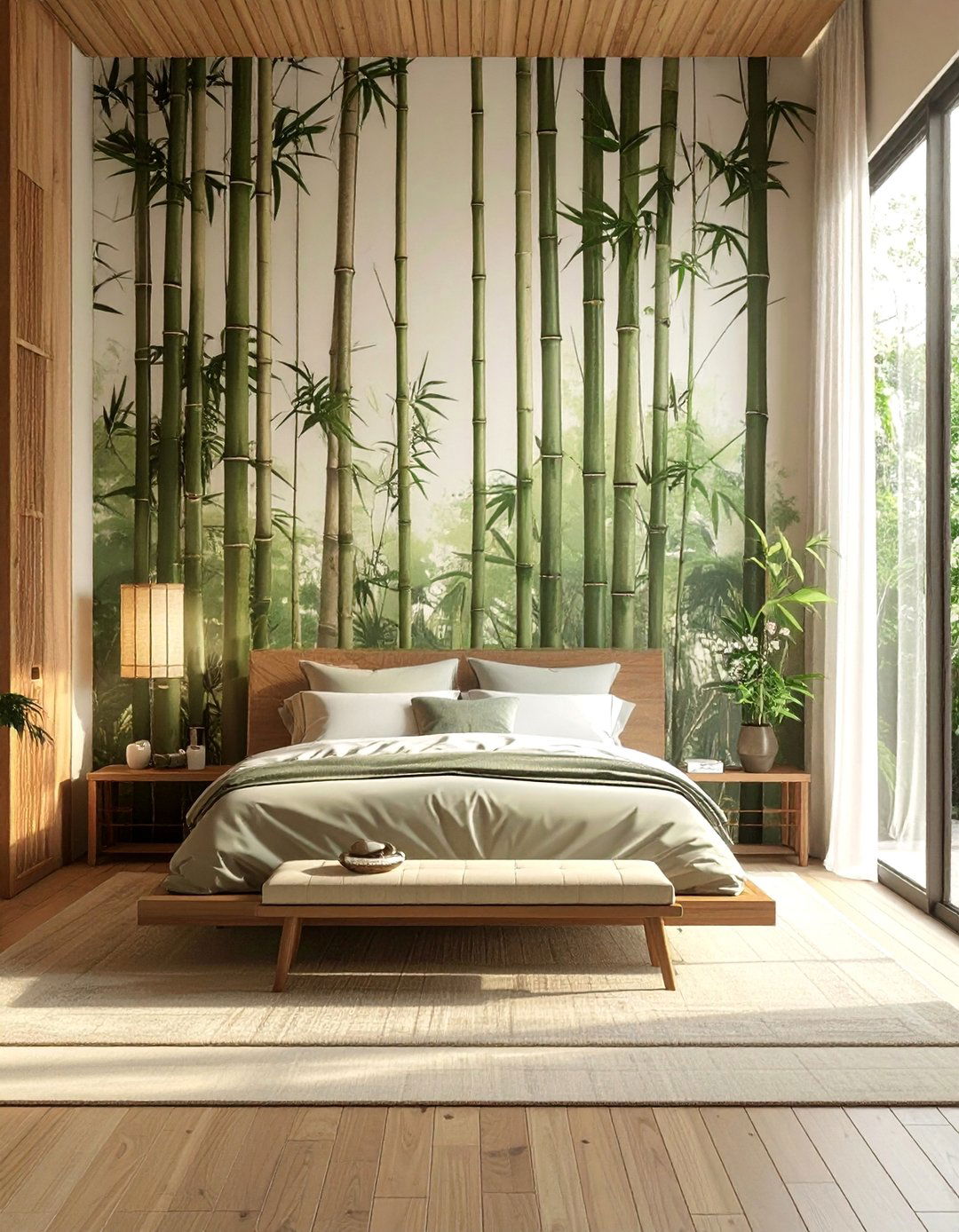 Incorporating Natural Bamboo Elements in an Asian Bedroom - 20 Asian Bedroom Ideas for a Serene and Stylish Space