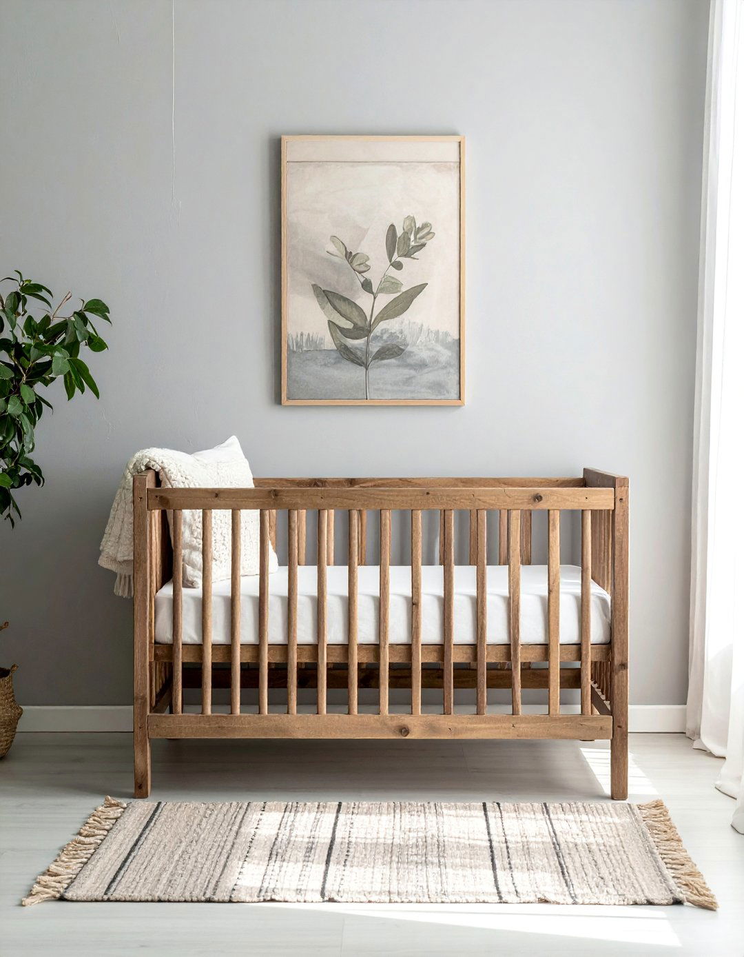 Incorporating a Rustic Wooden Crib