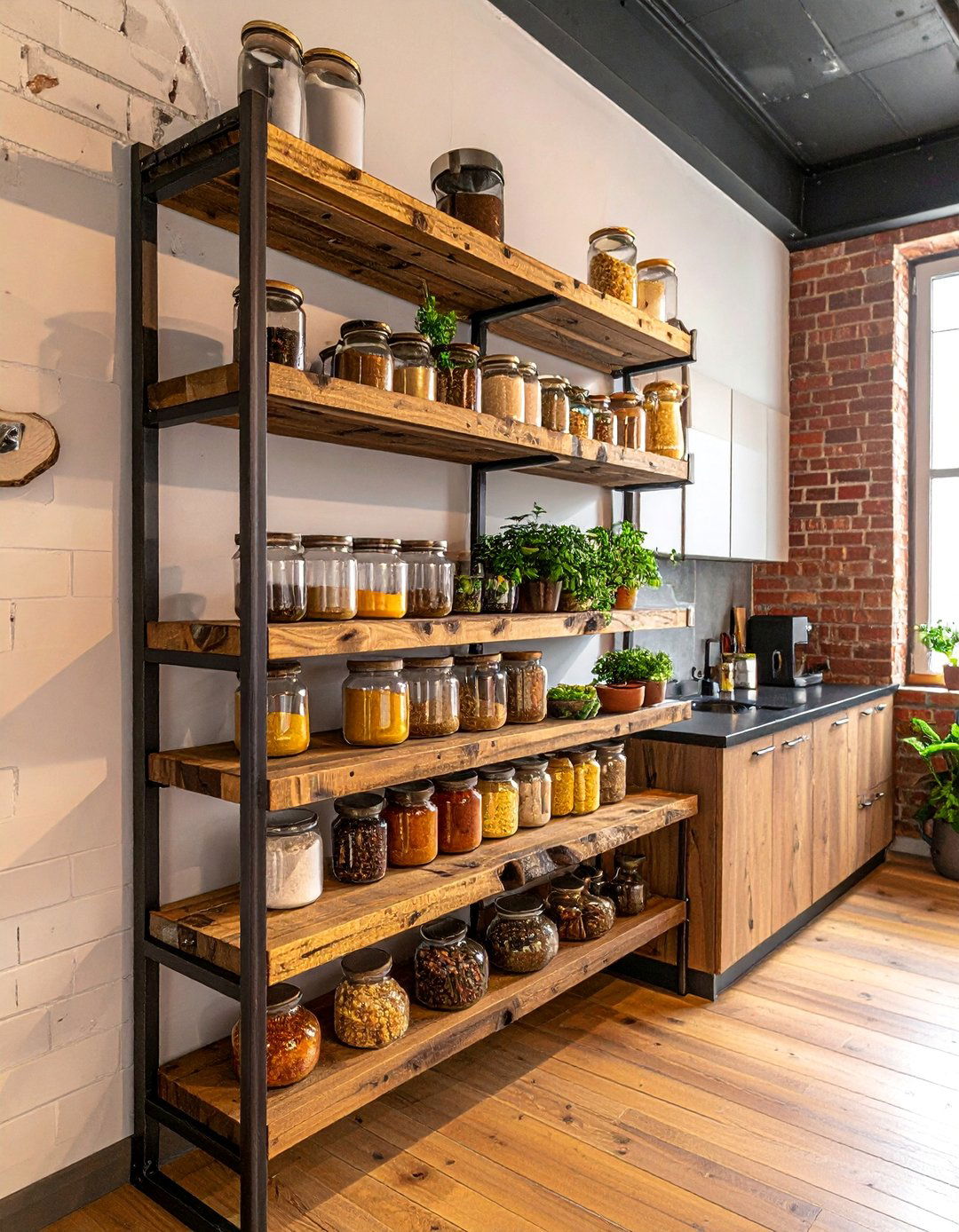 Industrial Pipe Spice Rack - 40 Creative Spice Rack Ideas for Organized Kitchens