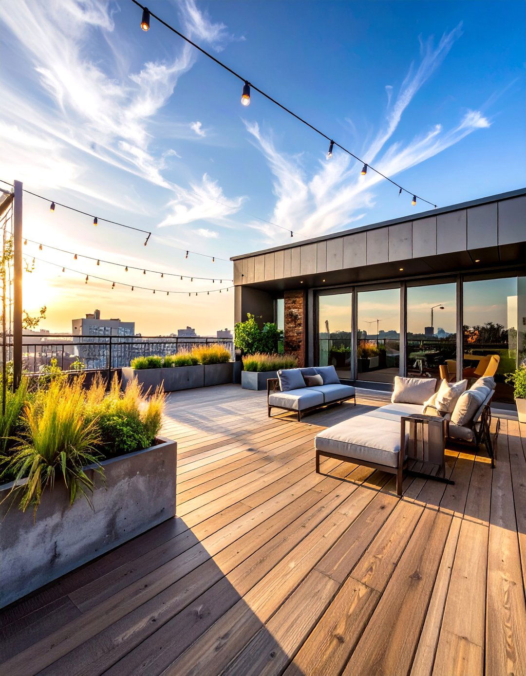 Industrial Style Rooftop Deck Design - 40 Rooftop Deck Ideas for Stunning Urban Outdoor Spaces