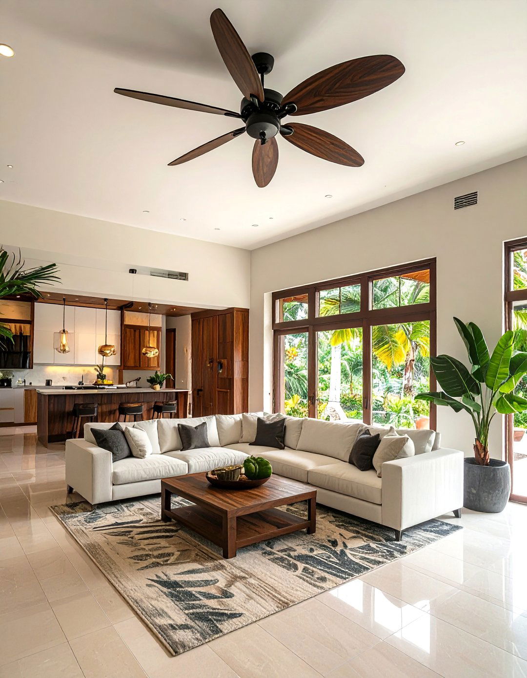 Installing Ceiling Fans for Air Circulation - 15 Hawaiian Interior Design Ideas for a Tropical Vibe