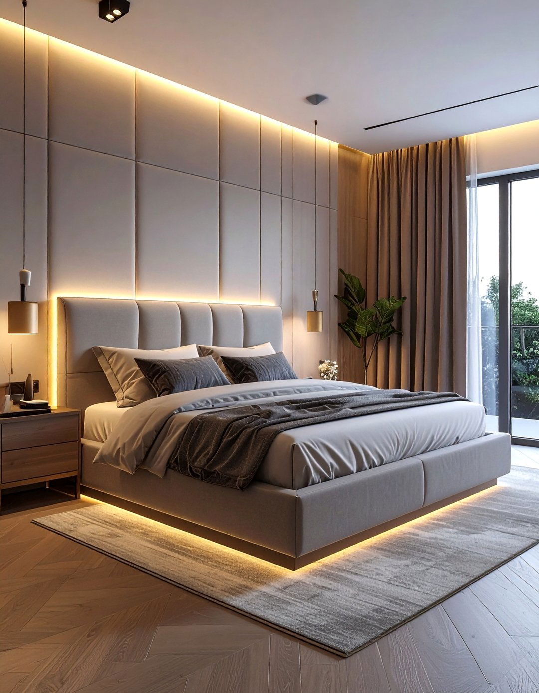 Integrated Ambient Lighting - 20 Dreamy Bedroom Design Ideas for a Relaxing Space