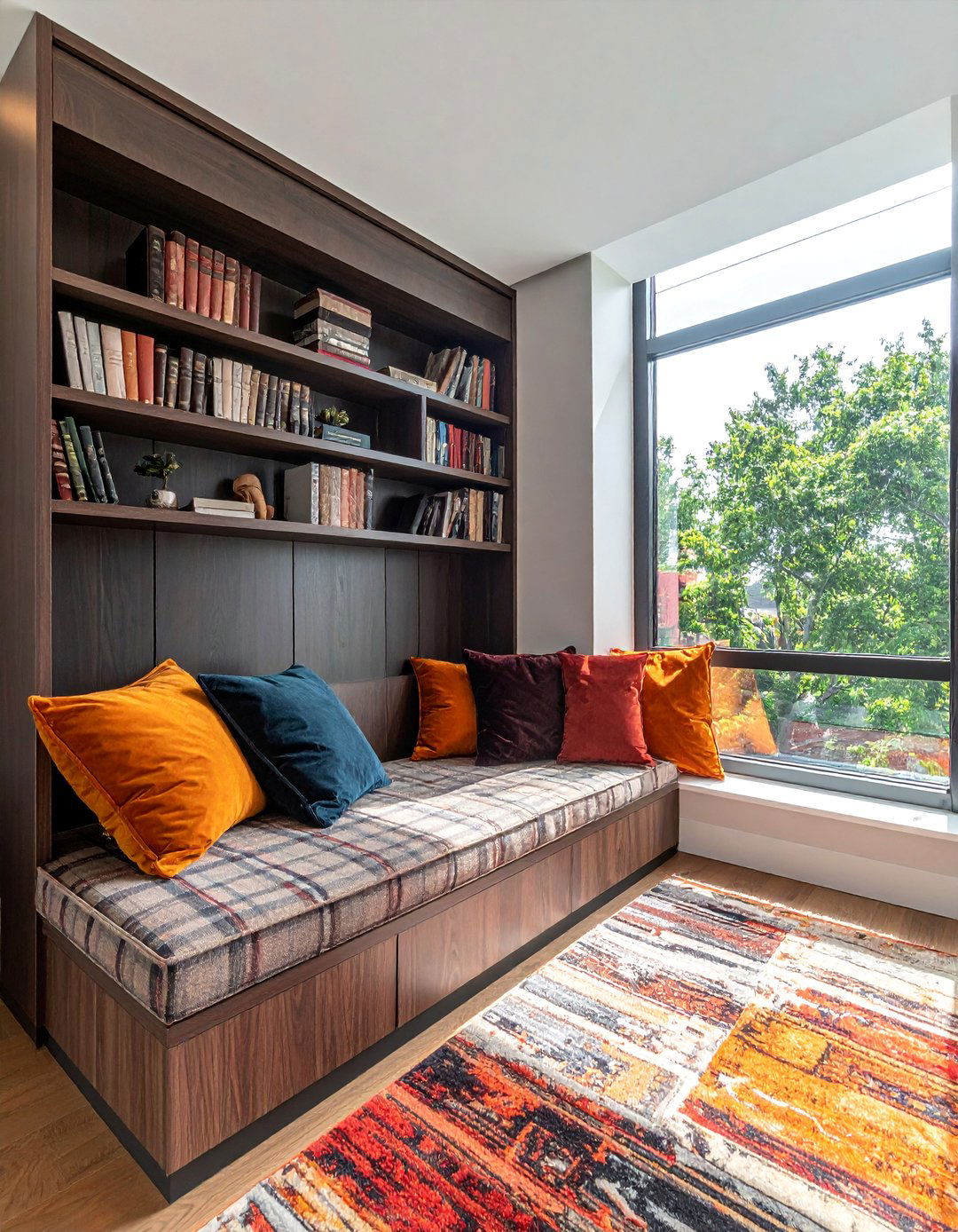 Integrating Built in Seating or a Window Nook - 20 Dark Academia Home Office Ideas for a Moody Vibe