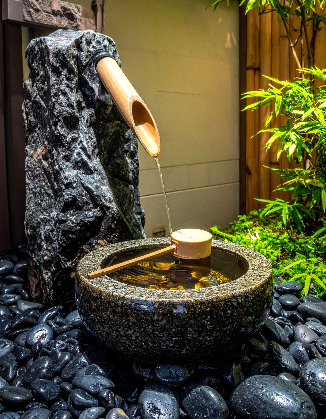 Integrating a Small Water Basin Tsukubai - 20 Small Zen Garden Ideas for a Peaceful Outdoor Retreat