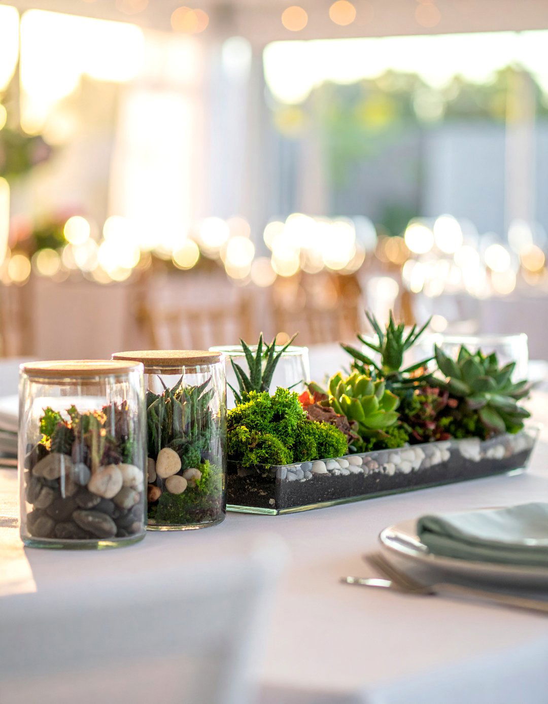 Interactive Terrarium Stations - 30 Rehearsal Dinner Centerpiece Ideas for a Memorable Event