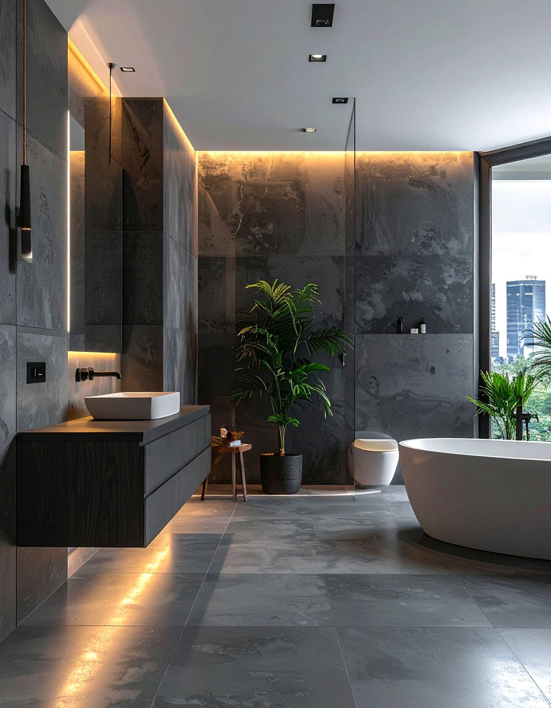 Item9 - 30 Concrete Bathroom Ideas for a Modern Look