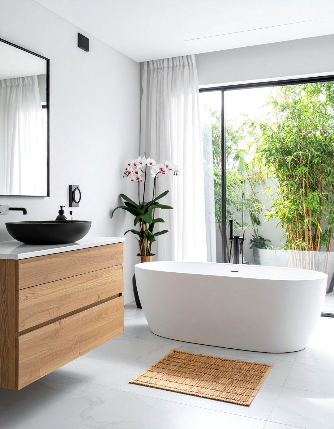 Japandi Fusion Aesthetic Bathroom - 20 Aesthetic Bathroom Ideas for a Stylish Space