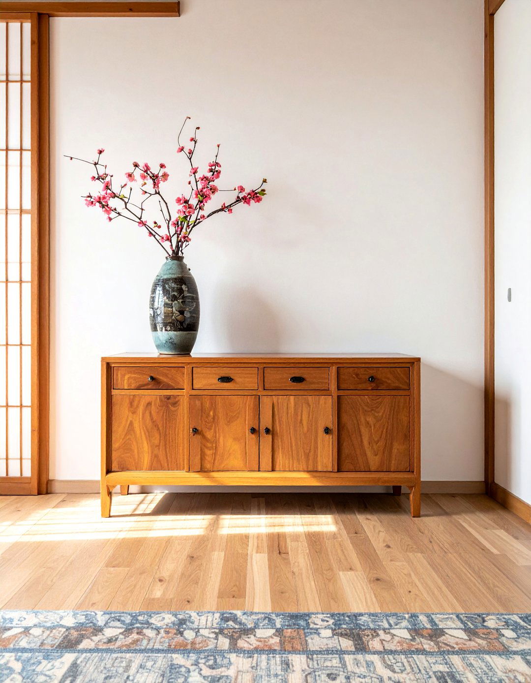 Japanese Style Step Tansu Cabinet - 25 Asian Living Room Ideas for a Zen-Inspired Space
