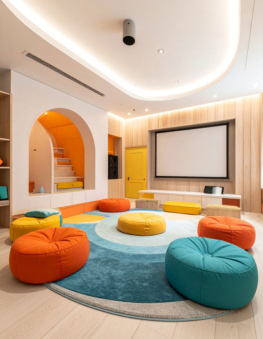 Kids Playroom Theater - 40 Small Home Theater Ideas for Movie Nights