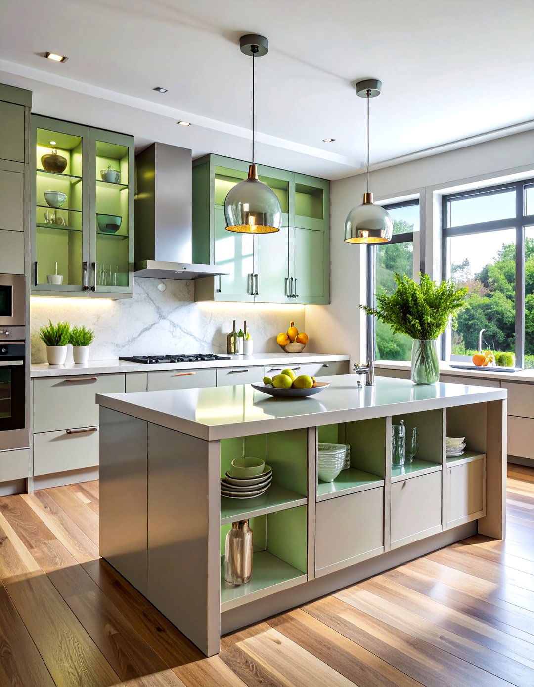Kitchen Island Glass Display Cabinets - 15 Kitchen Cabinets With Glass Doors for a Modern Look