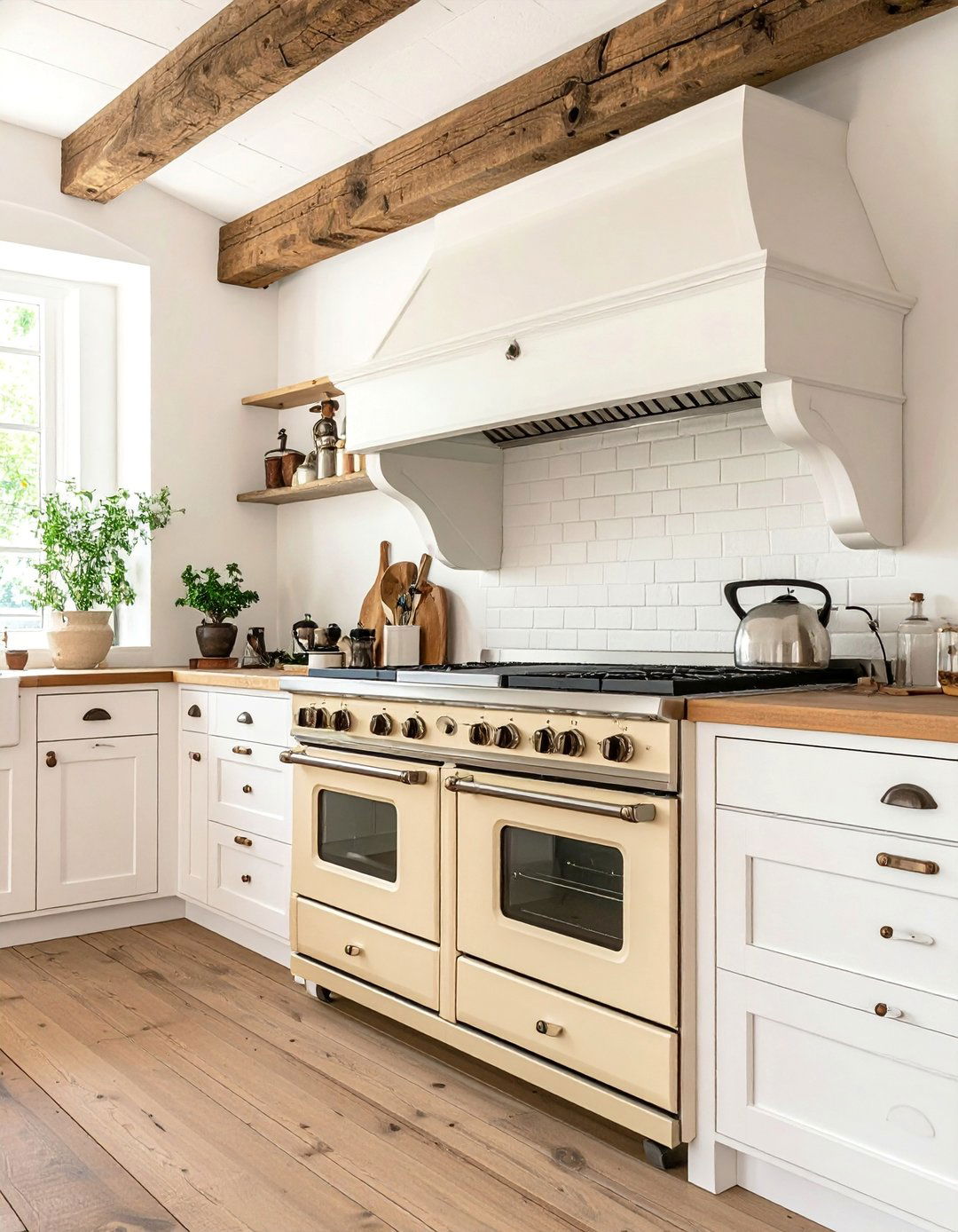 Kitchens with a Cream Colored Cooker - 25 Kitchens With Colored Appliances Ideas for Fun