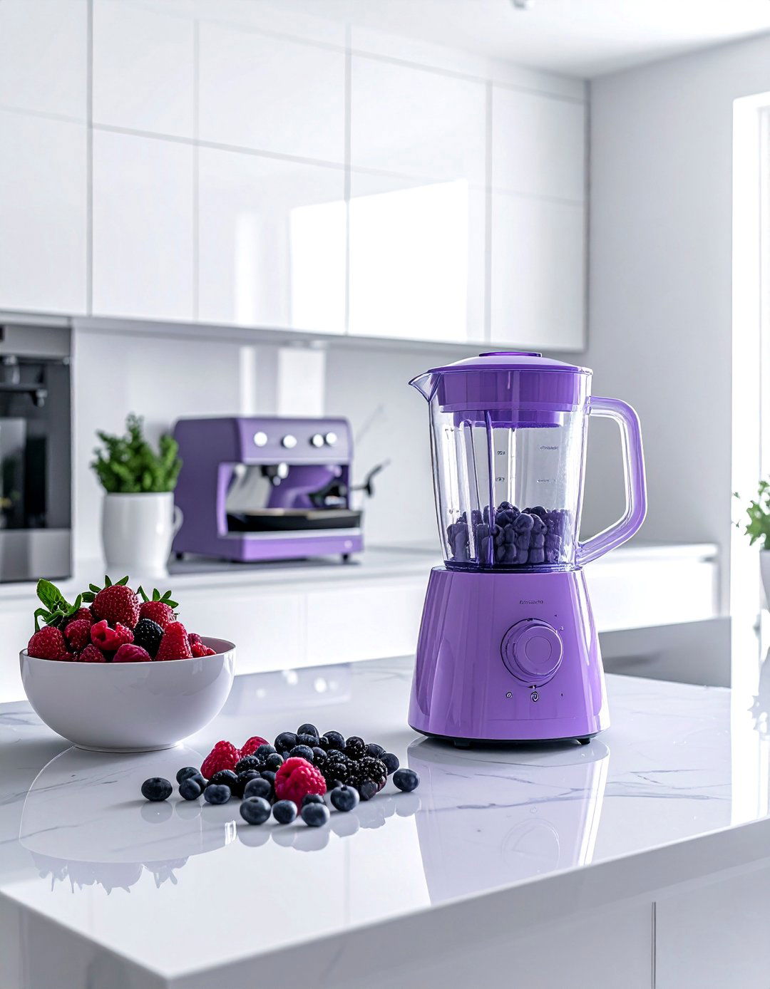 Kitchens with a Lavender Blender - 25 Kitchens With Colored Appliances Ideas for Fun