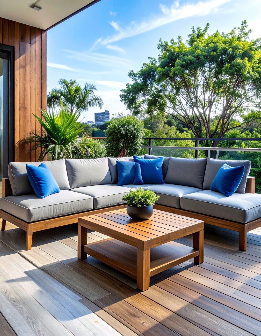 Large Balcony Comfortable Lounge Area - 25 Large Balcony Ideas for Outdoor Living