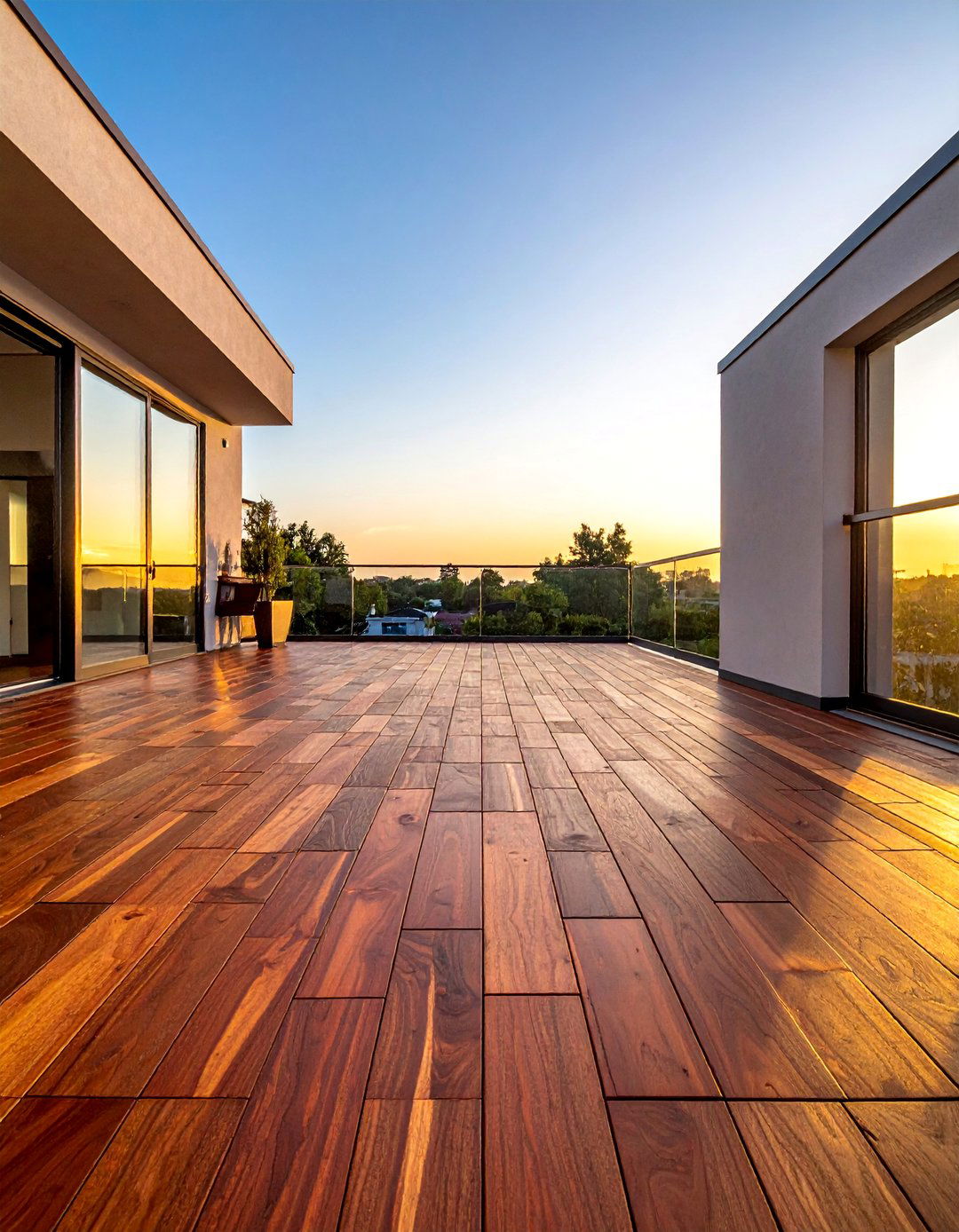 Large Balcony with a Raised Decking Floor - 25 Large Balcony Ideas for Outdoor Living