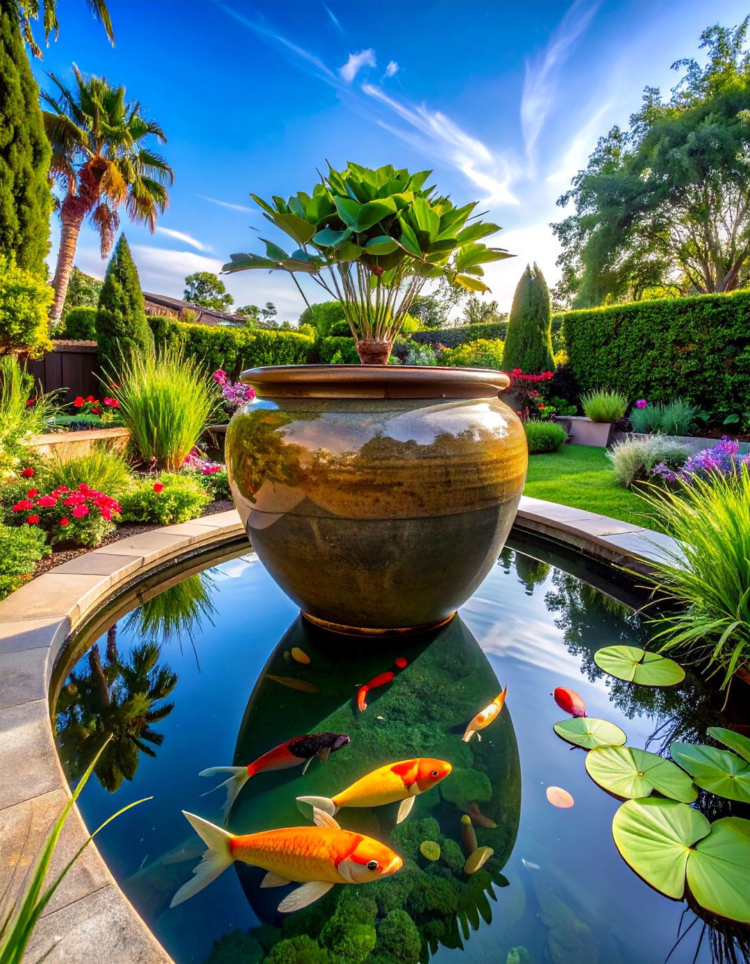 Large Ceramic Pot Fish Pond - 15 Container Fish Pond Ideas for a Beautiful Outdoor Space