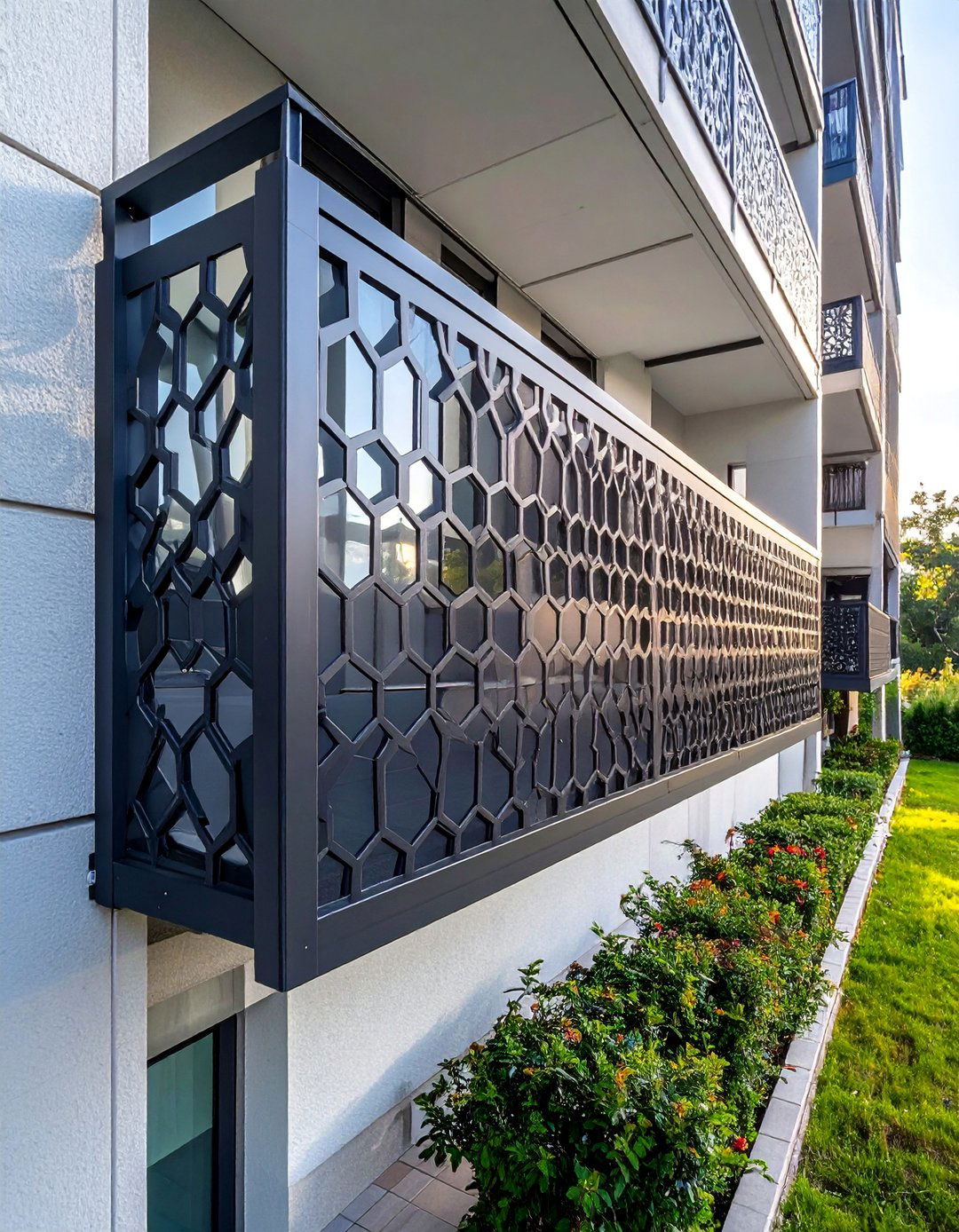 Laser Cut Metal Panel Balcony Railing - 25 Balcony Railing Design Ideas for Stylish Homes
