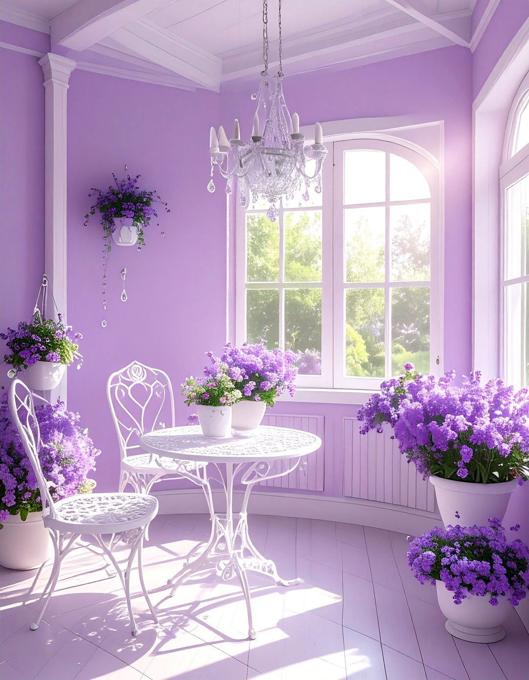 Lavender Sunroom - 20 Sunroom Color Ideas to Brighten Your Indoor-Outdoor Space