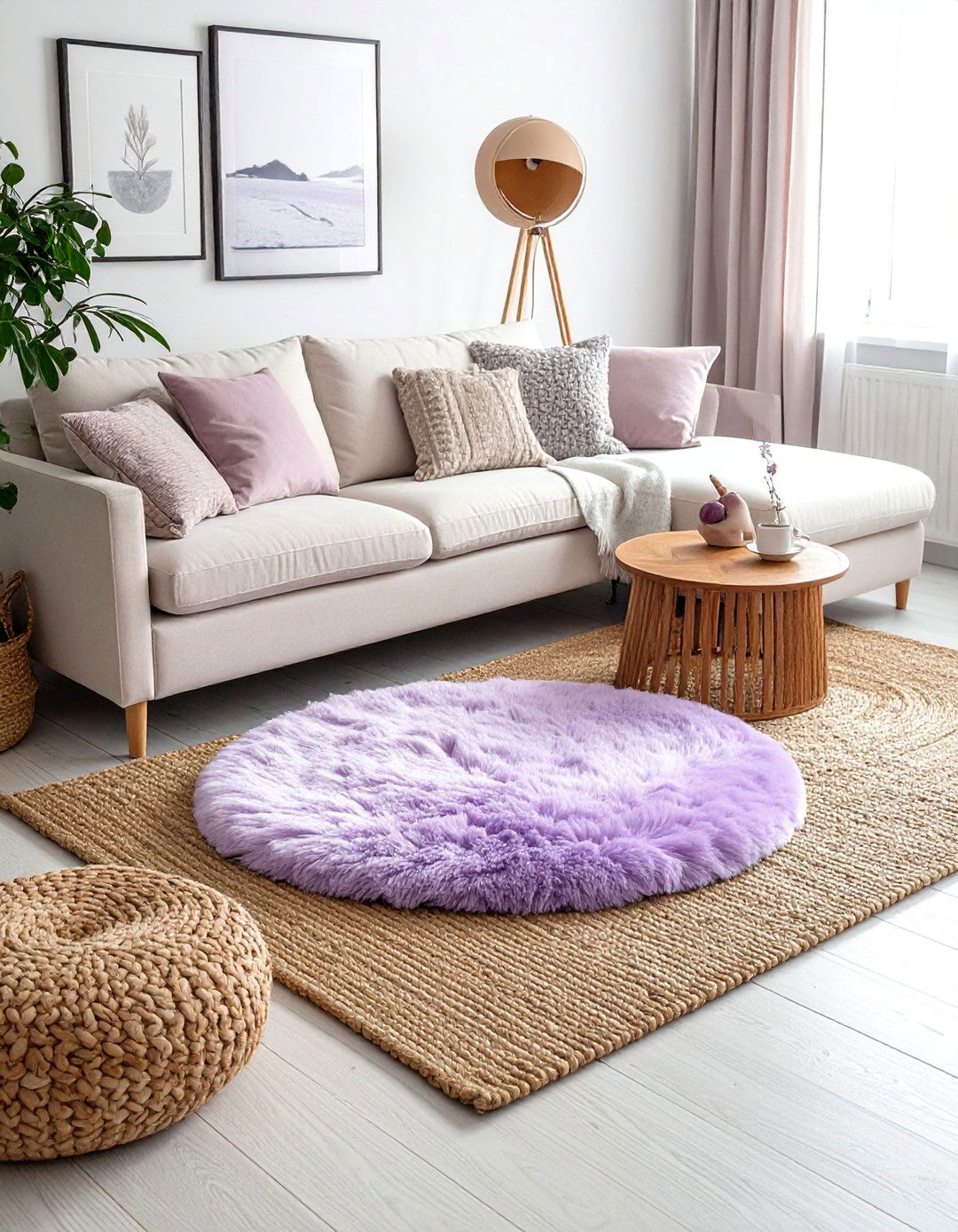 Layered Pastel Area Rugs - 25 Danish Pastel Room Ideas for a Soft, Minimalist Aesthetic