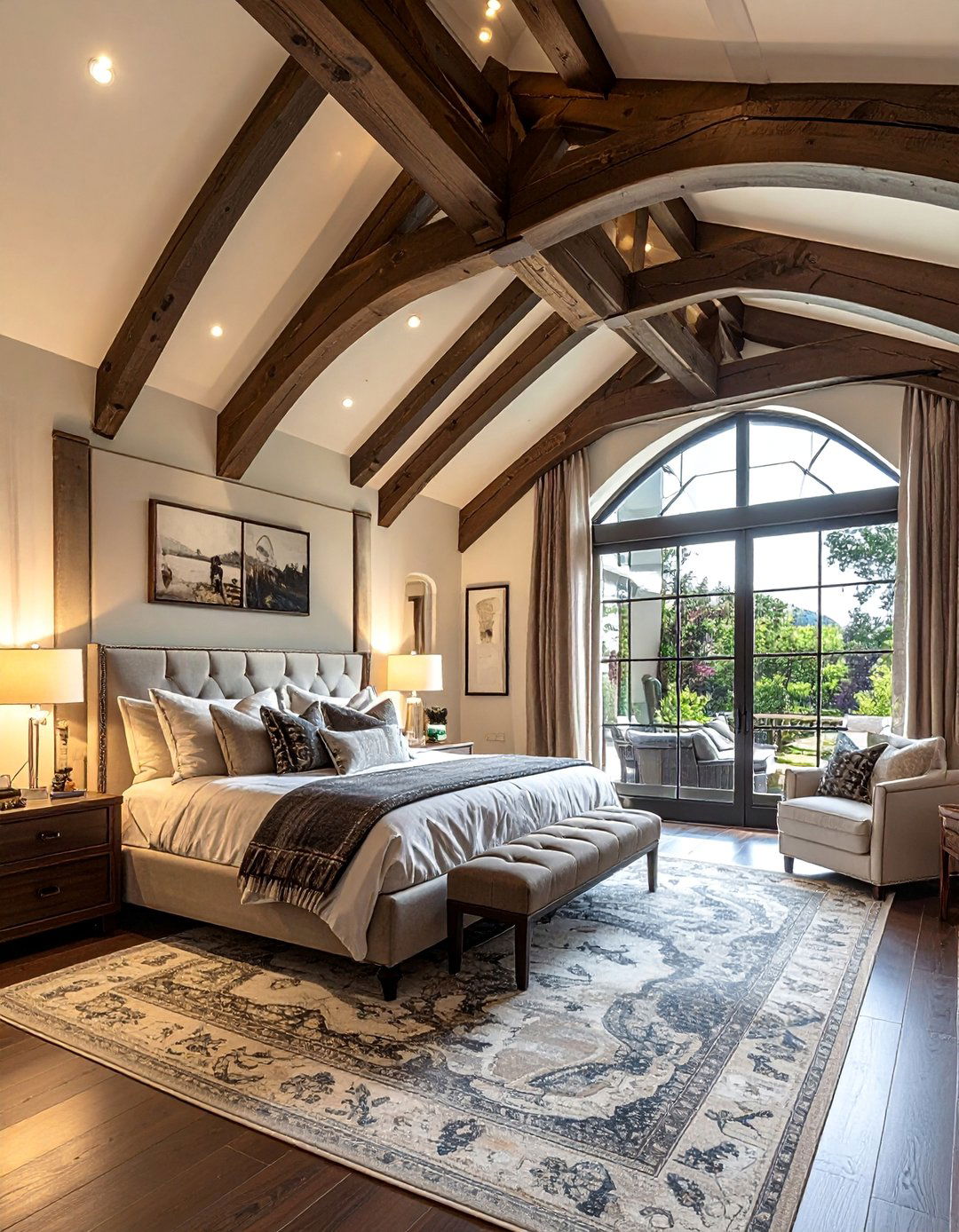 Layered Vaulted Ceiling Beams - 20 Vaulted Ceiling With Beams Ideas for a Dramatic Look