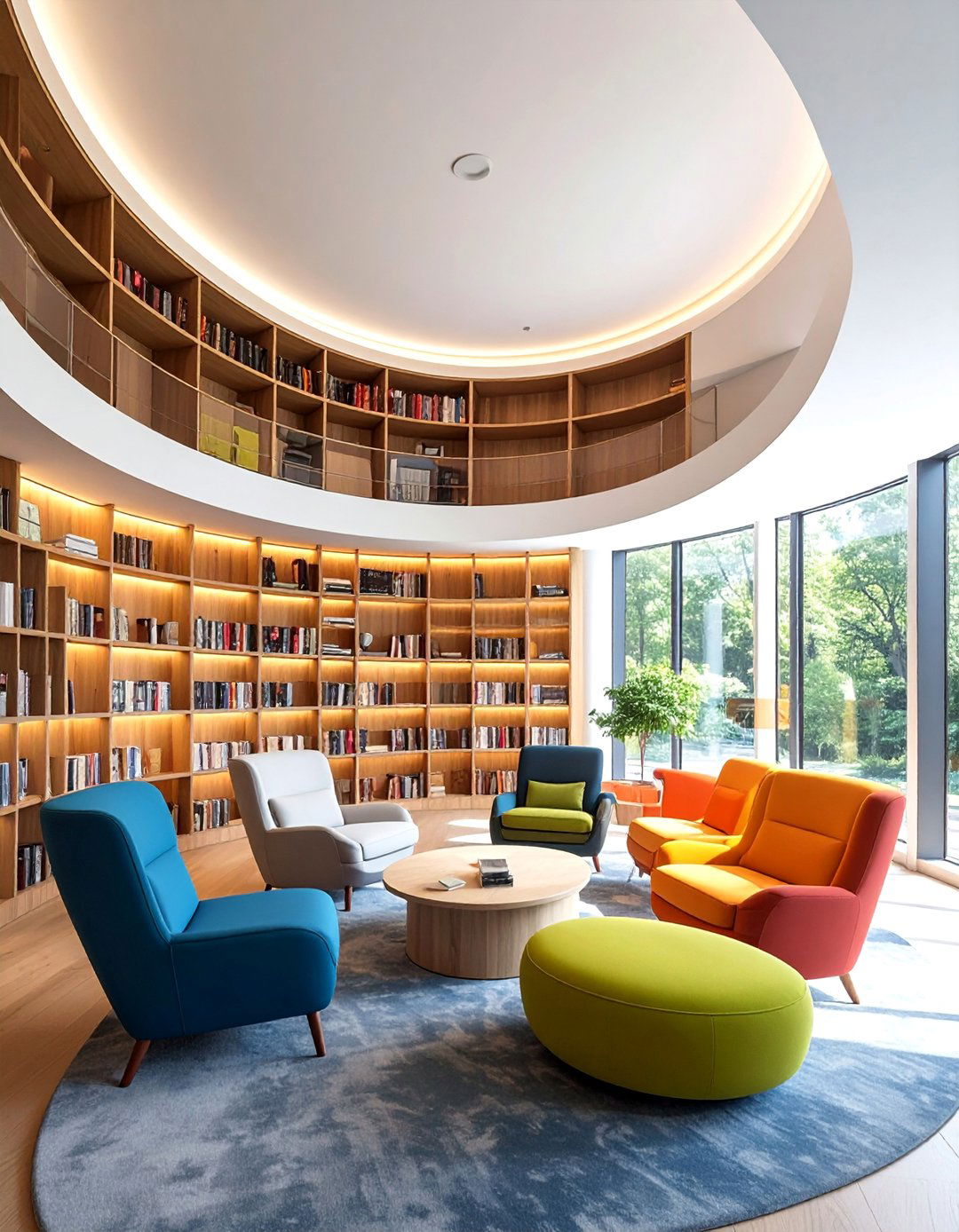 Library Barrel Ceiling with Built In Bookcases - 20 Barrel Ceiling Ideas for a Unique Architectural Feature