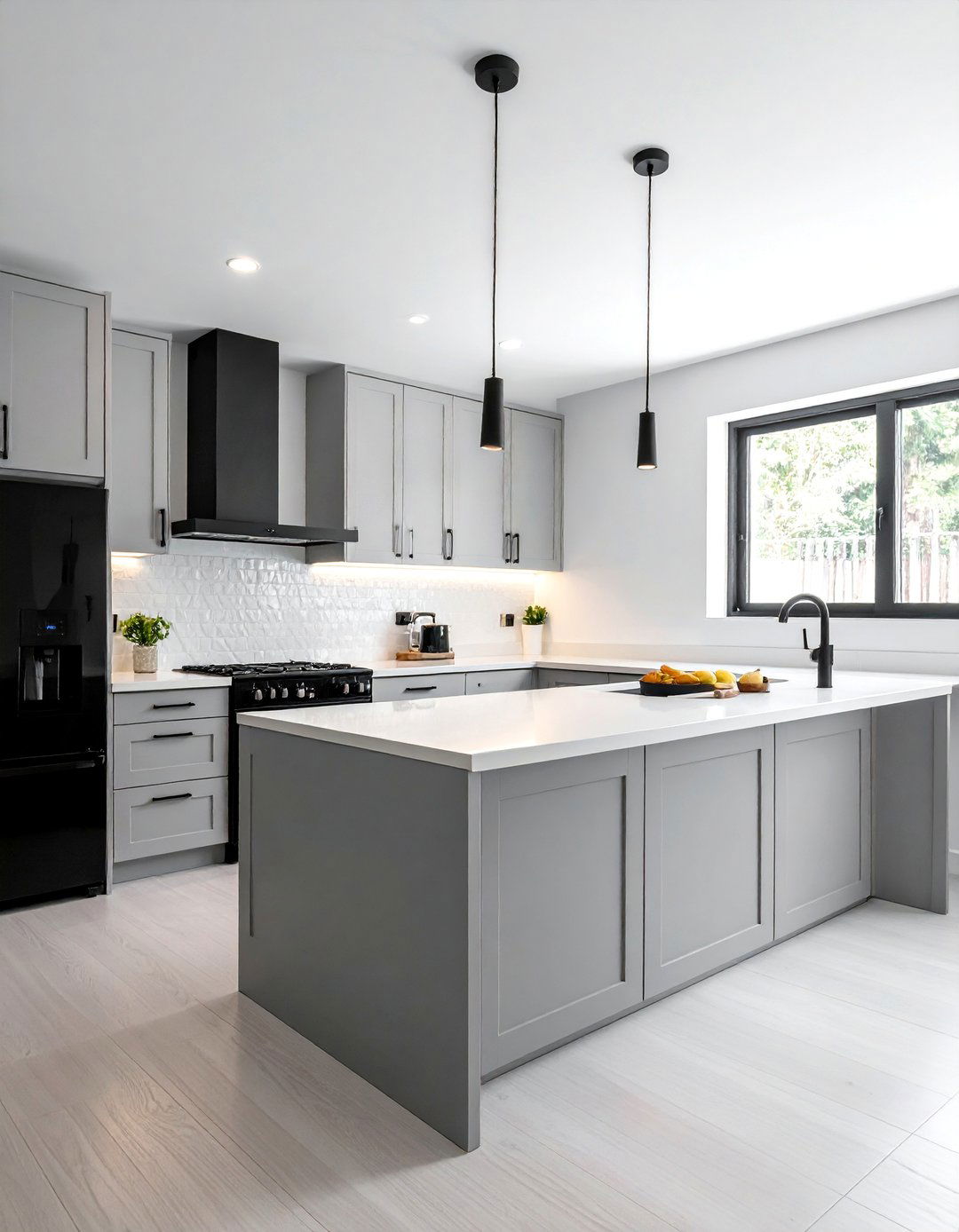Light Gray Cabinets With Black Appliances - 20 What Color Cabinets Go With Black Appliances Ideas